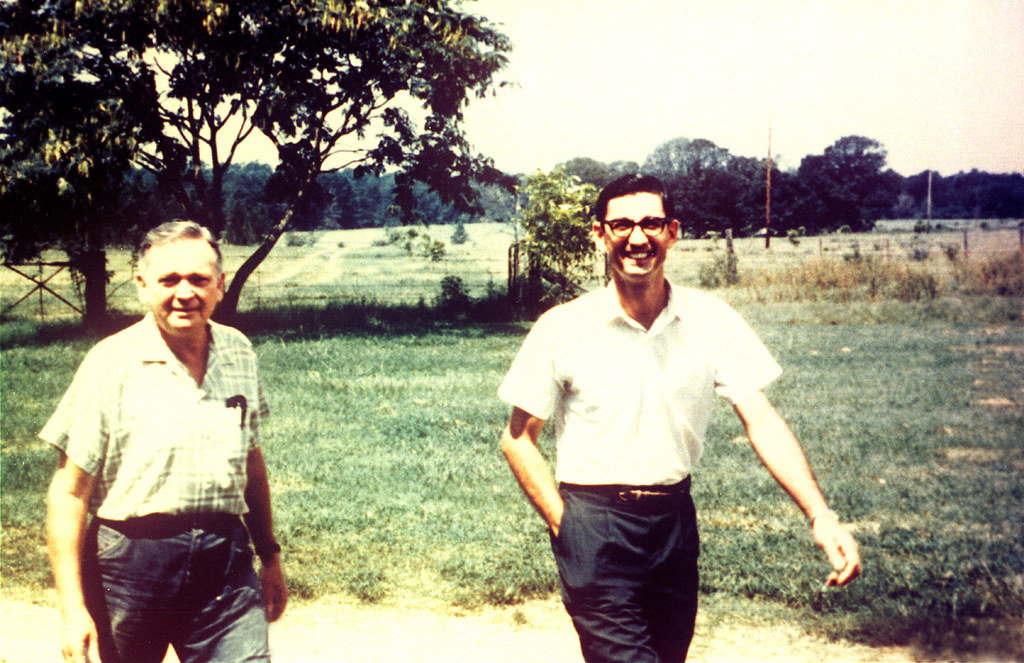 Younger Clarence Jordan and Millard Fuller smiling