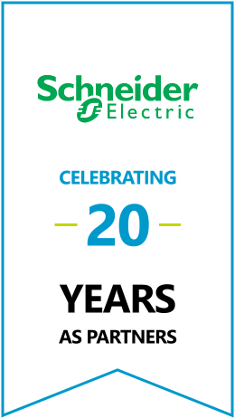 Schneider Electric Celebrating 20 Years As Partners Banner