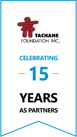 Tachane Foundation Inc. Celebrating 15 Years As Partners Banner