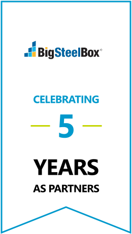 Big Steel Box Celebrating 5 Years As Partners Banner