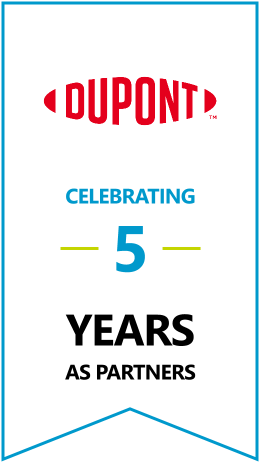 DUPONT Celebrating 5 Years As Partners Banner