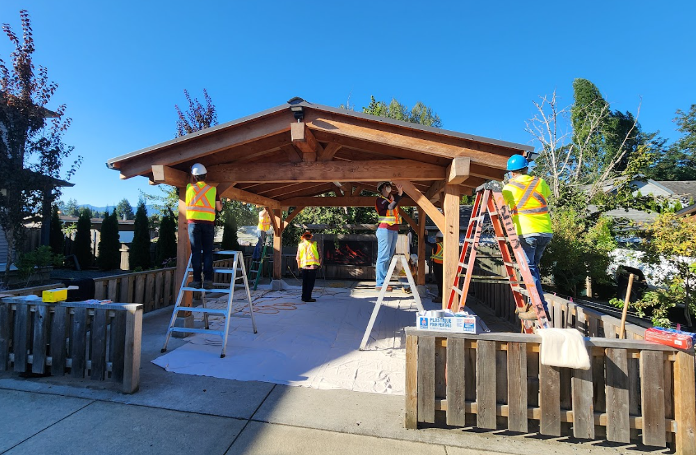 urban Systems working on Pergola